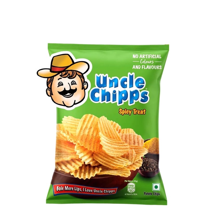 Uncel chipps spicy treat flavour patoto chips(53g) - Image 1