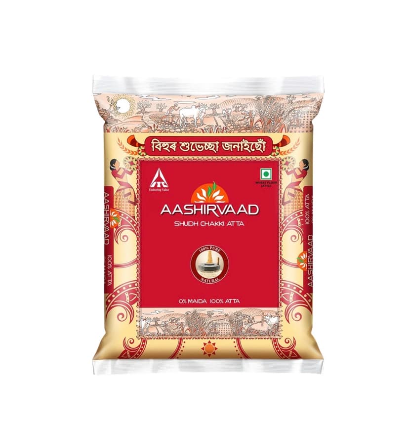 Ashirvaad shudh chakki atta (100% Atta 0% Maida, 5 kg)