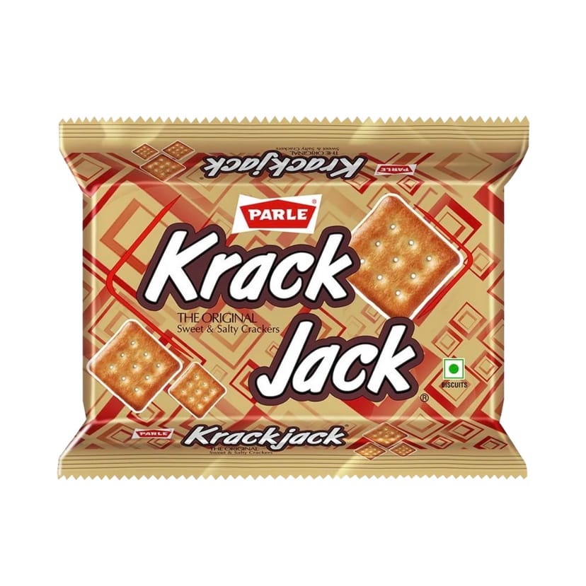 Parle krackjack Crackers Sweet & Salty Biscuits 174.4g - Image 1